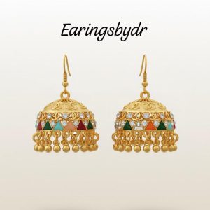 New elegant design multi colours jhumka style earing