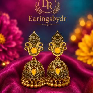 Lakshmi jhumka golden matel Earing